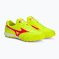 Încălțăminte de fotbal pentru bărbați Mizuno Morelia Sala Elite TF safety yellow/fiery coral 2/galaxy silver 5