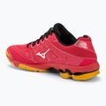 Încălțăminte de volei pentru bărbați Mizuno Wave Voltage radiant red/white/carrot curl 3