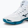 Încălțăminte de volei pentru bărbați Mizuno Wave Mid Voltage white/sailor blue/silver 7