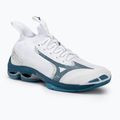 Încălțăminte de volei pentru bărbați Mizuno Wave Lightning Neo2 white/sailor blue/silver