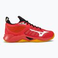 Încălțăminte de volei pentru bărbați Mizuno Wave Dimension radiant red/white/carrot curl 2