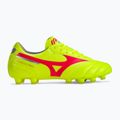 Încălțăminte de fotbal pentru bărbați Mizuno Morelia II Pro MD safety yellow/fiery coral 2/galaxy silver 2