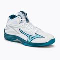 Încălțăminte de volei pentru bărbați Mizuno Thunder Blade Z Mid white/sailor blue/silver