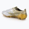 Încălțăminte de fotbal pentru bărbați Mizuno Αlpha Japan Md white/ge gold/black 3