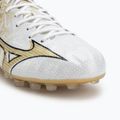 Încălțăminte de fotbal pentru bărbați Mizuno Alpha Japan AG white/ge gold/black 7