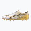 Încălțăminte de fotbal pentru bărbați Mizuno Αlpha Elite MD white/ge gold/black 3