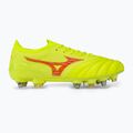Încălțîminte de fotbal pentru bărbați Mizuno Morelia Neo IV Β Japan Mix safety yellow/flery coral 2/safety yellow 2