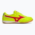 Încălțăminte de fotbal pentru bărbați Mizuno Morelia Sala Elite IN safety yellow/fiery coral 2/galaxy silver 2