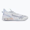 Încălțăminte de handbal pentru femei Mizuno Wave Mirage 5 white/navy peony/peach parfait 2