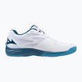 Încălțăminte de volei pentru copii Mizuno Lightning Star Z7 white/sailor blue/silver 9