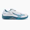 Încălțăminte de volei pentru copii Mizuno Lightning Star Z7 white/sailor blue/silver 2