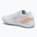 Încălțăminte de handbal pentru femei  Mizuno Wave Stealth Neo white/navy peony/peach parfait 3