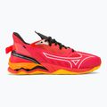 Încălțăminte de handbal pentru bărbați Mizuno Wave Mirage 5 radiant red/white/carrot curl 2