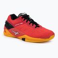 Încălțăminte de handbal pentru bărbați Mizuno Wave Stealth Neo radiant red/white/carrot curl