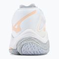 Încălțăminte de volei pentru femei Mizuno Wave Lightning Z8 white/navy peony/peach parfait 6