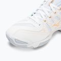 Încălțăminte de volei pentru femei Mizuno Wave Voltage white/peach parfait/halogen blue 7