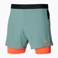 Pantaloni scurți de alergare pentru bărbați Mizuno ER 5.5 2in1 lead/nasturtium 3