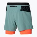 Pantaloni scurți de alergare pentru bărbați Mizuno ER 5.5 2in1 lead/nasturtium 4