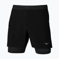 Pantaloni scurți de alergare pentru bărbați Mizuno ER 5.5" 2IN1 black