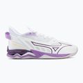 Încălțăminte de handbal pentru femei Mizuno Wave Mirage 5 white/patrician purple/quince 2