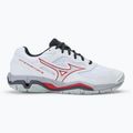 Încălțăminte de handbal pentru bărbați Mizuno Wave Phantom 3 white/salsa/black 2