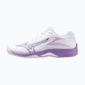 Încălțăminte de volei pentru copii Mizuno Lightning Star Z7 white/patrician purple/quince 8