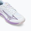 Încălțăminte de volei pentru copii Mizuno Lightning Star Z7 white/patrician purple/quince 7