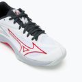 Încălțăminte de volei pentru copii Mizuno Lightning Star Z7 white/salsa/black 7