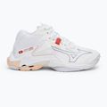 Încălțăminte de volei pentru femei Mizuno Wave Lightning Z8 Mid white/aleutian/cloud pink 2