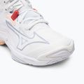 Încălțăminte de volei pentru femei Mizuno Wave Lightning Z8 Mid white/aleutian/cloud pink 7