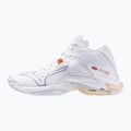 Încălțăminte de volei pentru femei Mizuno Wave Lightning Z8 Mid white/aleutian/cloud pink 8