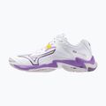 Încălțăminte de volei pentru femei Mizuno Wave Lightning Z8 white/patrician purple/quince 8