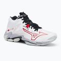 Încălțăminte de volei Mizuno Wave Lightning Z8 Mid white/salsa/black