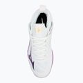 Încălțăminte de volei pentru femei Mizuno Wave Dimension white/patrician purple/quince 5