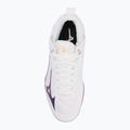 Încălțăminte de volei pentru femei Mizuno Wave Dimension Mid white/patrician purple/quince 5