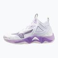 Încălțăminte de volei pentru femei Mizuno Wave Momentum 3 Mid white/patrician purple/quince