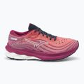 Încălțăminte de alergare pentru femei Mizuno Wave Skyrise 5 mineral red/white sand/violet quartz 2