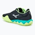 Încălțăminte de tenis pentru bărbați Mizuno Wave Enforce Tour CC black/white/mizuno neo lime 3
