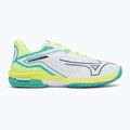 Încălțăminte de tenis pentru femei Mizuno Wave Exceed Tour 6 CC W white/black/mizuno neo lime 2