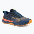 Încălțăminte de alergare pentru bărbați Mizuno Wave Daichi 8 estate blue/apricot/spicy orange