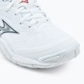 Încălțăminte de handbal pentru femei Mizuno Wave Stealth 6 white/aleutian/cloud pink 7