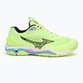 Încălțăminte de handbal pentru bărbați Mizuno Wave Stealth 6 neo lime/black/splish splash 2