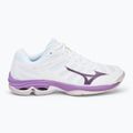 Încălțăminte de volei pentru femei Mizuno Wave Voltage 2 white/patrician purple/quince 2