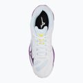 Încălțăminte de volei pentru femei Mizuno Wave Voltage 2 white/patrician purple/quince 5