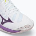 Încălțăminte de volei pentru femei Mizuno Wave Voltage 2 white/patrician purple/quince 7