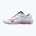 Încălțăminte de volei pentru bărbați Mizuno Wave Voltage 2 white/salsa/black 8