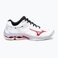 Încălțăminte de volei pentru bărbați Mizuno Wave Voltage 2 white/salsa/black 2