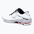 Încălțăminte de volei pentru bărbați Mizuno Wave Voltage 2 white/salsa/black 3