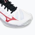 Încălțăminte de volei pentru bărbați Mizuno Wave Voltage 2 white/salsa/black 7