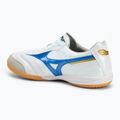 Încălțăminte de fotbal pentru bărbați Mizuno Morelia Sala Elite IN white/laser blue/gold 3